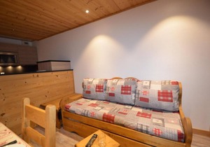 10m from ski slopes, 1st floor, balcony, tv, ski locker, 34m², Les Menuires