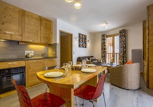 150m from resort center, fitness, swimming pool, sauna, hammam, balcony, tv, 40m², Tignes