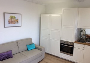 20m2 fully renovated Studio with Private Balcony, rates are All Inclusive.