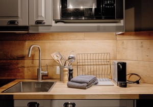 (3) Ferienwohnung 30 qm, Dusche/WC, Kochnische und Balkon