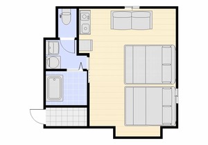 38 m² Hotel ∙ 1 bedroom ∙ 5 guests