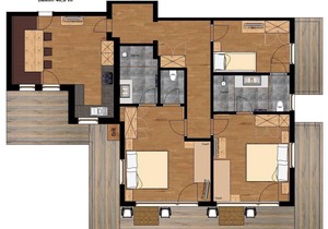 68 m² Apartment ∙ 2 bedrooms ∙ 9 guests