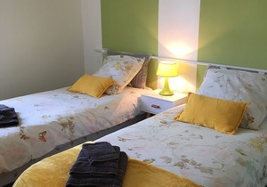 A walk from the beaches and shops.