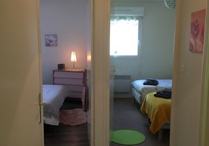 A walk from the beaches and shops.