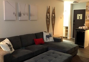 Apex Mountain renovated one bedroom Condo with mountain view