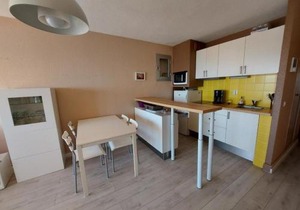 Appartement 2 pièces cabine, 4 couchages, vue mer, à 20 m de la plage - Grau d'Agde - FR-1-423-194