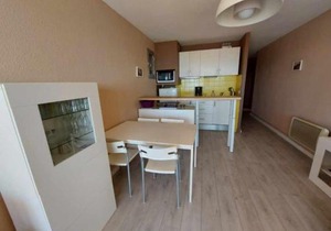 Appartement 2 pièces cabine, 4 couchages, vue mer, à 20 m de la plage - Grau d'Agde - FR-1-423-194