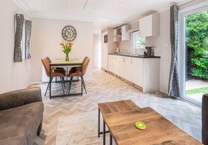 Beautiful chalet in the woods with a shared pool