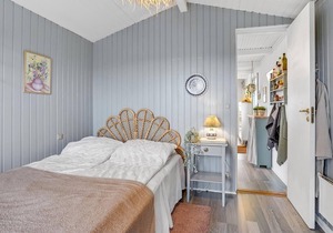 Beautiful cottage in the greenery with sea view, located in a small cottage area.