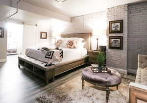 Boutique hotel in historic downtown Seneca. Room #6, King bed.