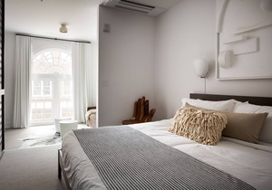 Boutique Hotel Room above The Jefferson Theater on the Downtown Mall
