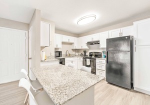 Bright 2BR King Suite w Gym& close to Downtown