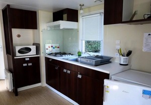 Camping du Port Mulon * - Mobile Home Zen Wood 3 Rooms 4 People
