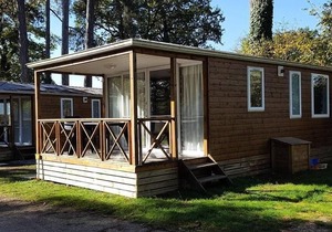 Camping du Port Mulon * - Mobile Home Zen Wood 3 Rooms 4 People