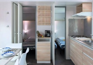 Camping Le Sous Bois * - Mobile home Premium 4 rooms 6 people Air-conditioned