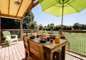 Campsite maeva Respire Domaine de Kervallon * - Cabane Lodge 3 Rooms 5 People + TV