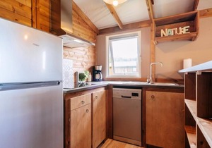 Campsite maeva Respire Domaine de Kervallon * - 3 Room VIP Lodge Cabin 5 People + TV