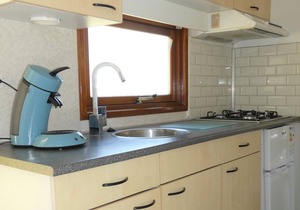 Chalet for rent in wooded area