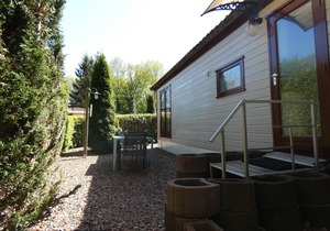 Chalet for rent in wooded area