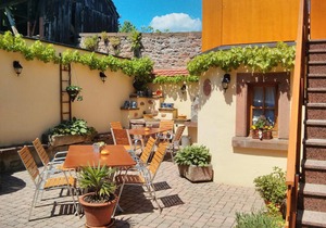 Charmant appartement Beblenheim avec jardin cloture et terrasse