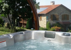 Charming Cottage with Spa, Fireplace, and Country Games in Scenic Sauvain, France
