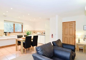 Contemporary cottage style two storey lodge.