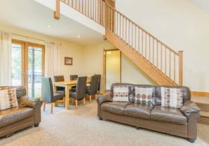 Contemporary cottage style two storey lodge.