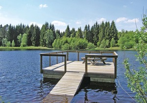 Cozy home in Långaryd with lake view