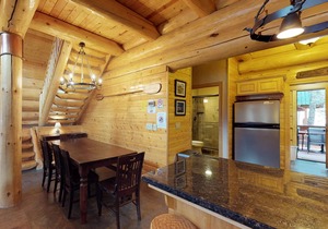 Custom-Built Log Cabin w/Huge Deck & Great Location Steps from Huntington Lake
