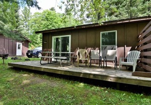 Deer Trail Resort Lakeside 3 on Lake Delta near Iron River, WI