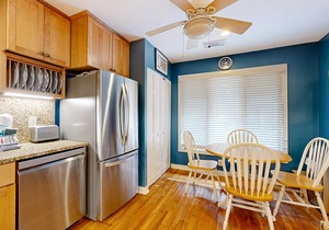 Dog-friendly home with deck, grill & pool - easy walk to beach, dining & shops