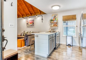 Dog-friendly home with private hot tub, fast WiFi, gas fireplace & SHARC passes