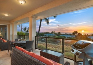 Enjoy Sunset and Ocean Views from this Kumulani 2 Bedroom!