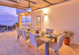 Exceptionally spacious villa with one of the best views in Kalkan