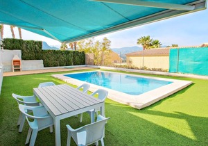 Full A/C, large outside terrace, two kitchens.