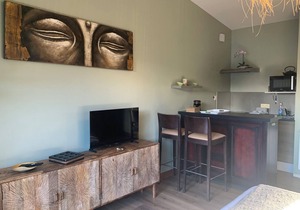 GÎTES 23M2 with terrace, heated pool, SPA and sauna