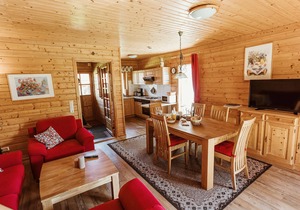 HAS-27 - Wooden semi-detached house with covered terrace - Naturerlebnisdorf Blauvogel