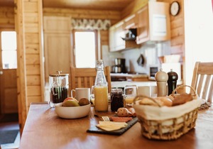 HAS-27 - Wooden semi-detached house with covered terrace - Naturerlebnisdorf Blauvogel