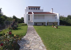 Holiday home next to orange tree orchard