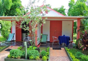 Homerez - Studio for 2 ppl. with sea view, garden and terrace at Foulpointe
