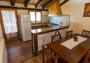 House Ana III. Attic terrace and fireplace