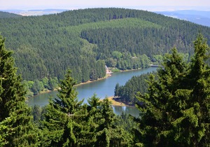 House Lütsche - right on the lake in the Thuringian Forest