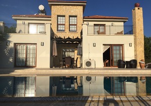 Large modern private spacious villa with pool. Panoramic Mountain & Sea Views.