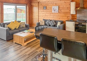Luxurious and contemporary Finnish log lodge, perfect for a relaxing break away with your pet(s).