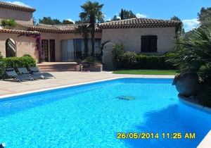 Luxury apartment in villa with heated pool, wifi, air conditioning