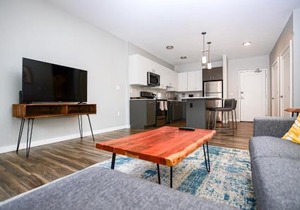 Luxury Apartment with Gym, Steps From Commuter Rail #2009