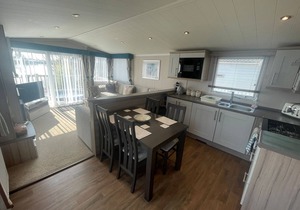 Luxury lakeside Caravan at Tattershall Lakes award winning site with a hot tub, private Fishing Peg