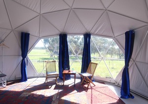 Moon - Self Catering Dome accommodation with private deck, BBQ and lawn