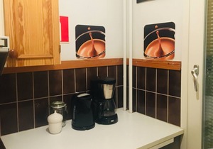 *own flat in city center