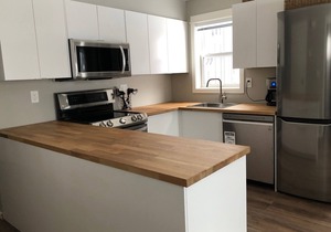 Private suite with semi-private hot tub, and BBQ - pet friendly too!